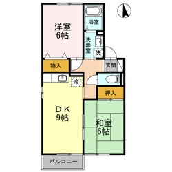 プランドール南花屋敷の物件間取画像